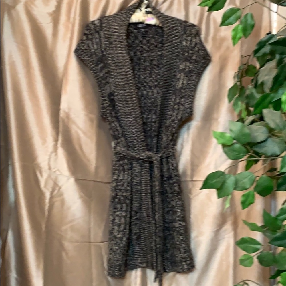 Belted Sweater Vest